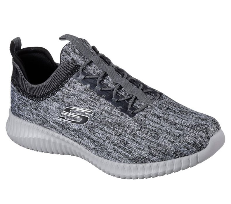 Skechers Elite Flex - Hartnell - Mens Slip On Shoes Grey/Black [AU-IG5279]